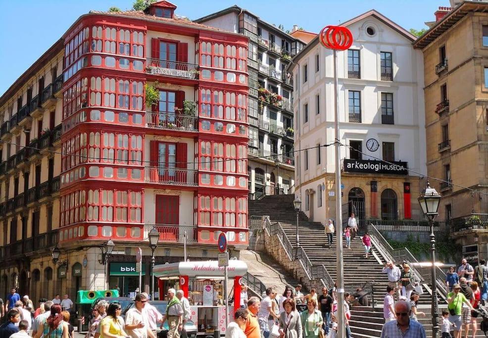 Apartamento Cultura y gastronomía en el Casco Viejo Bilbao Exterior foto